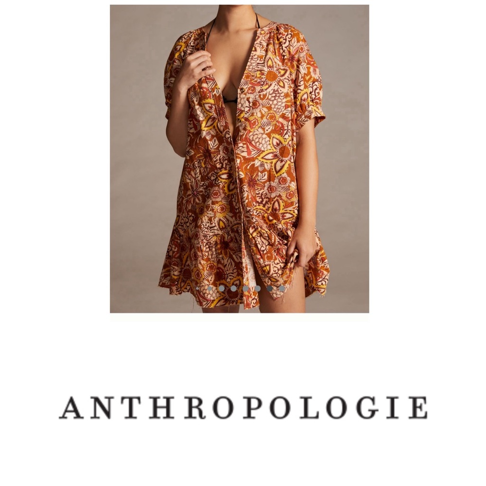 Pilcro Puff Sleeve Tunic dress